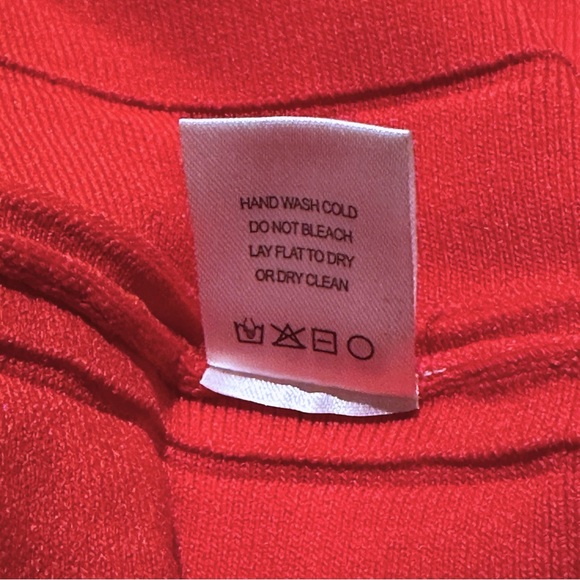 Staud Ellison Pleat Effect Sweater Dress, Red, Size M - Picture 10 of 10